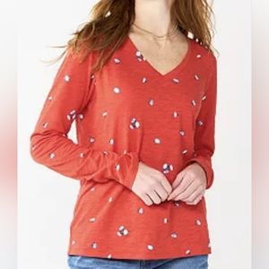 NWT Long Sleeve V neck